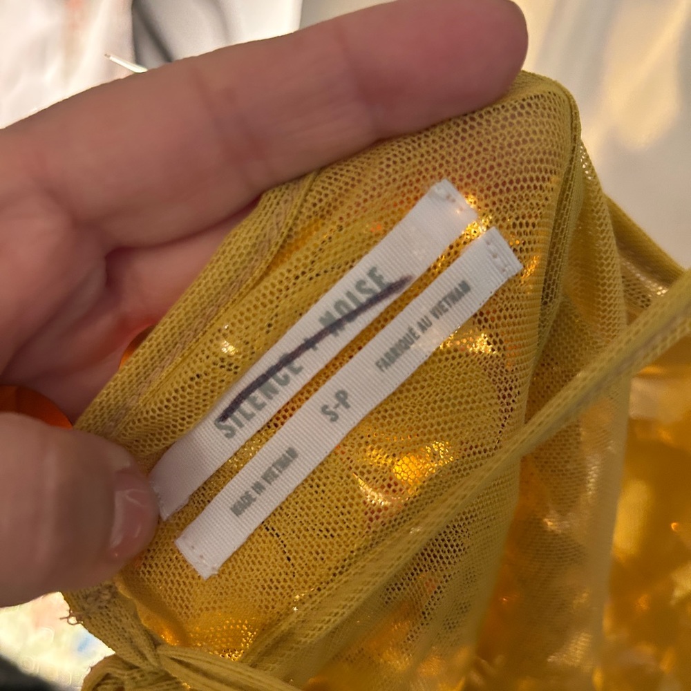 silence + noise Gold Sequin Slip Dress - Picture 3 of 3